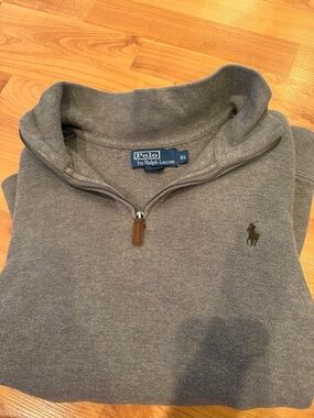 Polo by Ralph Lauren Heather Gray Half-Zip Pullover